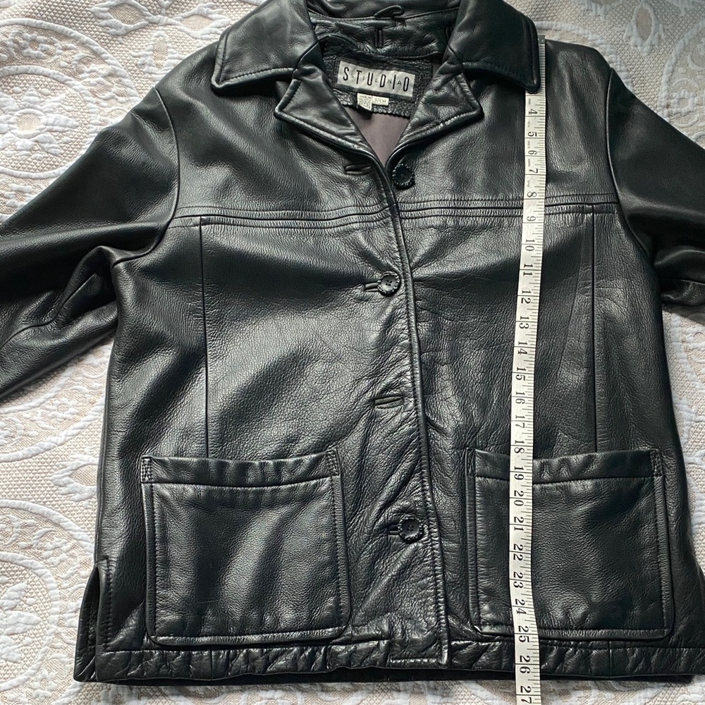Siena Studio Black Leather Jacket - Picture 11 of 12